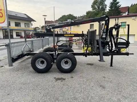 Palms Forstanhänger H6S mit Kran K 3.63