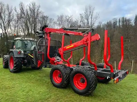 Krpan Krananhänger GP15D mit Kran GD8.6K