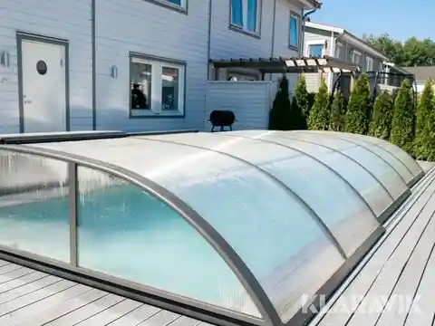 Sonstige Pooltak Azure Flat Kanalplast 4x8 m