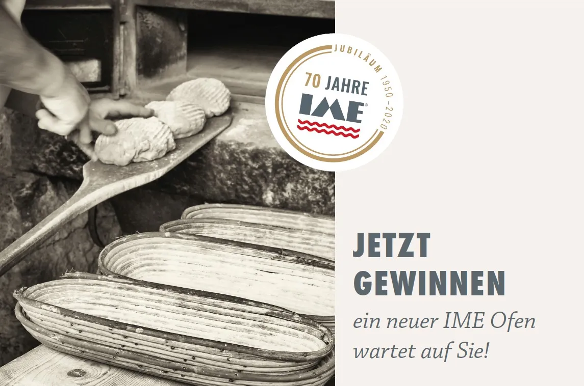 70 Jahre IME Backöfen mit Jubiläumsangeboten