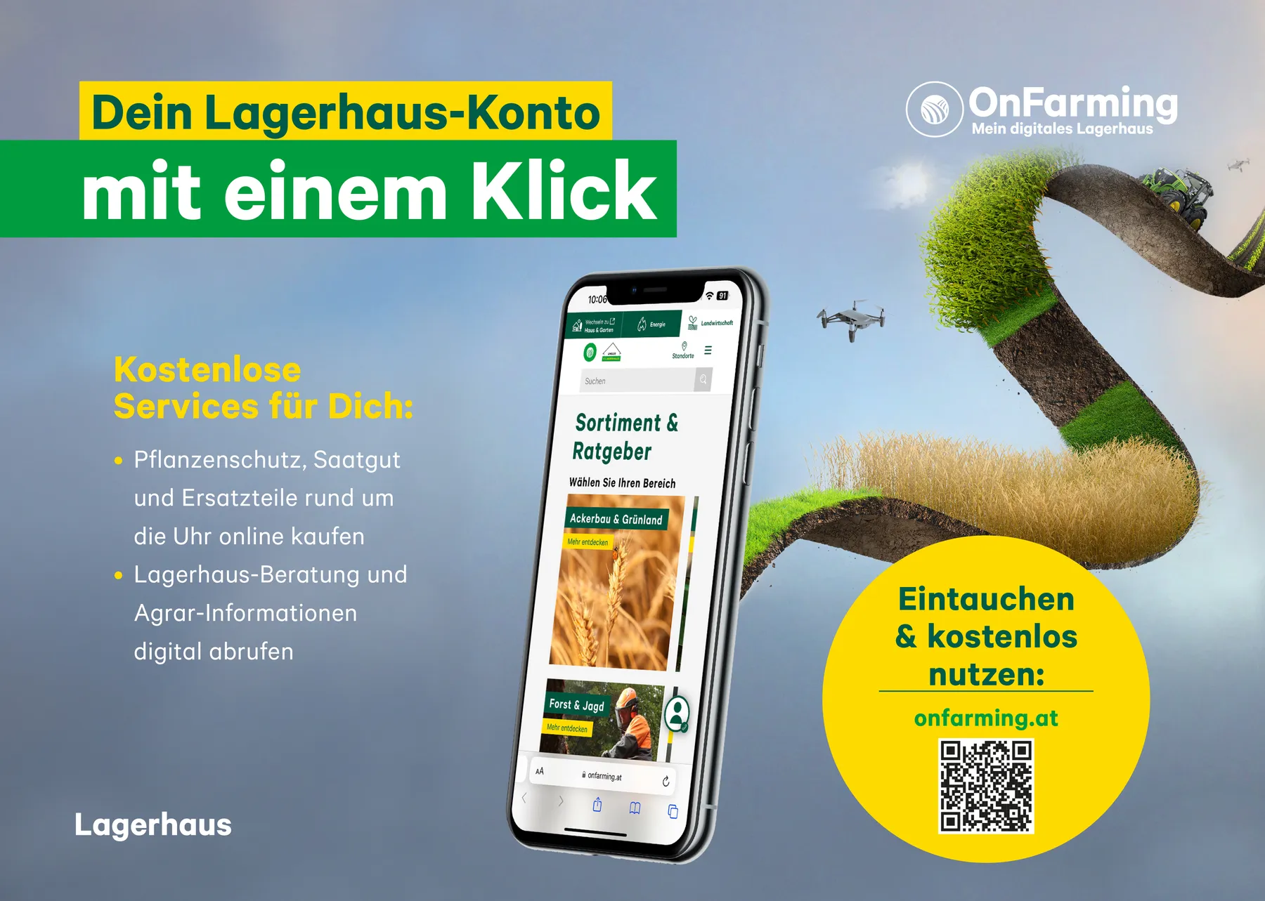 OnFarming – Ihre digitale Lagerhaus-Filiale