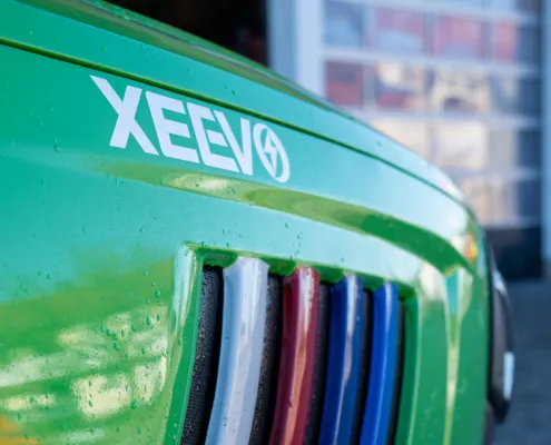 XEEVO 904i Detailaufnahme Logo am XEEVO 904i