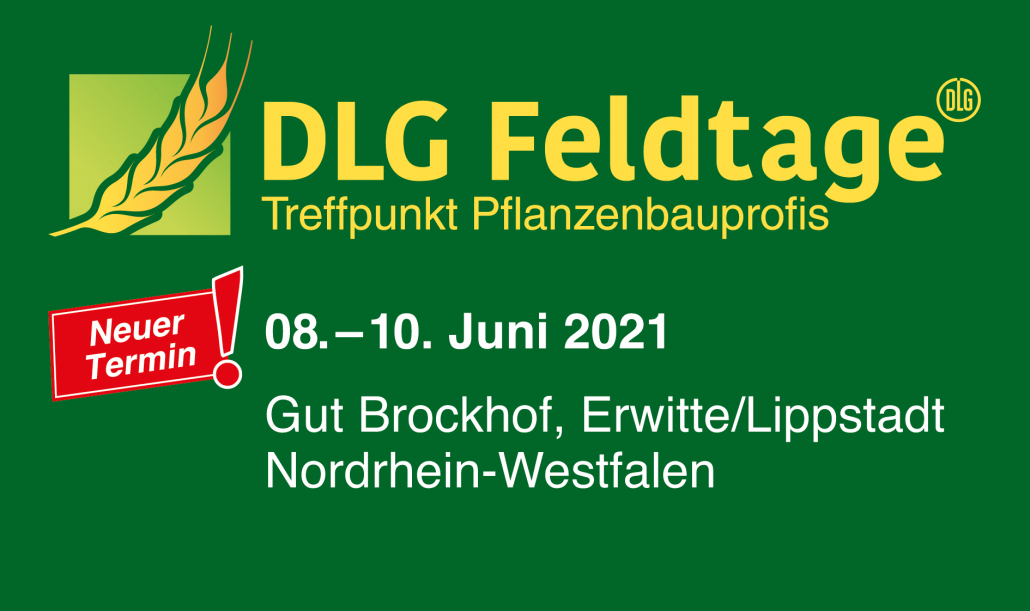 Die DLG-Feldtage wurden um ein Jahr verschoben und finden nun von 8. bis 10. Juni 2021 statt.