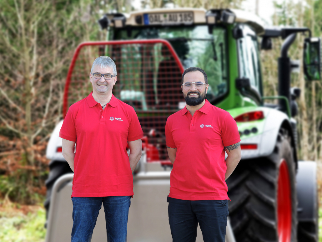 Bildbeschreibung: Organisieren den Vertrieb der Schlang & Reichart Produkte zusammen – Manfred Krug (links) und Micha Scheu