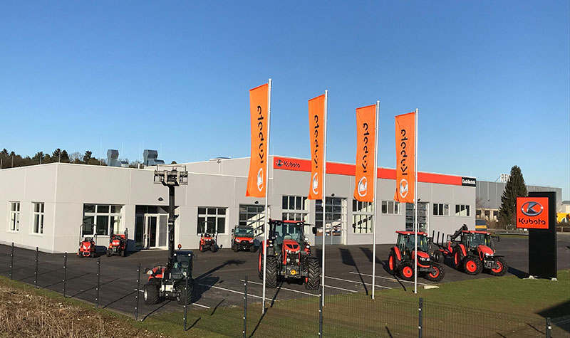 Neuer Kubota Flagship-Store der Fa. Esch-Technik in Kalsdorf bei Graz.