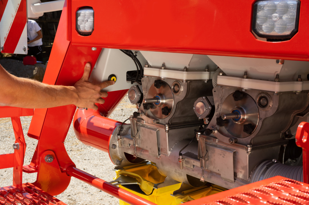 Komfortabel bedienen mit direktem Zugang zu den Dosiereinheiten
