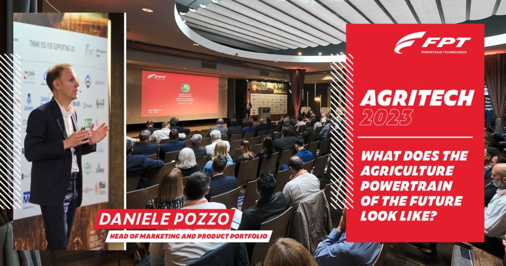 Als Überschrift für seine Keynote hatte Daniele Pozzo gewählt: "Wie sieht der landwirtschaftliche Antriebsstrang der Zukunft aus?" (Foto: Werkbild)
