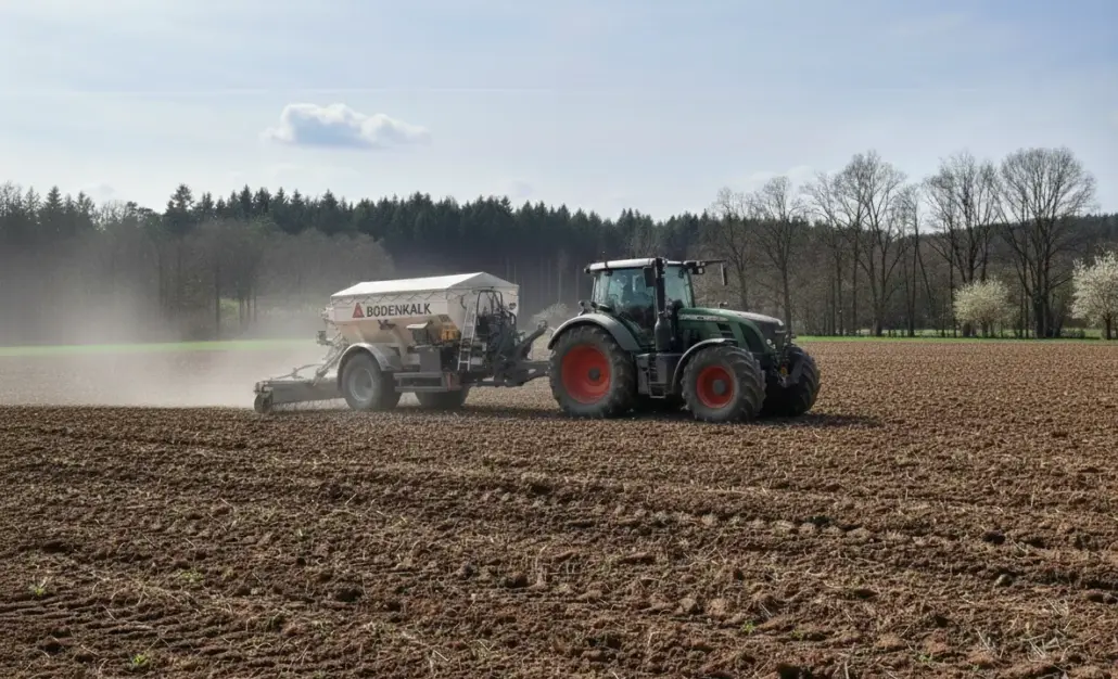 Optimale Bodenstruktur durch regelmäßigen Einsatz von Branntkalk.