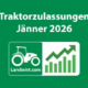 Titelbild: Traktorenzulassungen Jänner 2026